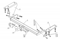 Фаркоп LF 03 для LIFAN Cebrium 2014-, Автос, нагрузка 1250/75 кг. БЕЗ подрезки бампера от магазина ФаркопРос
